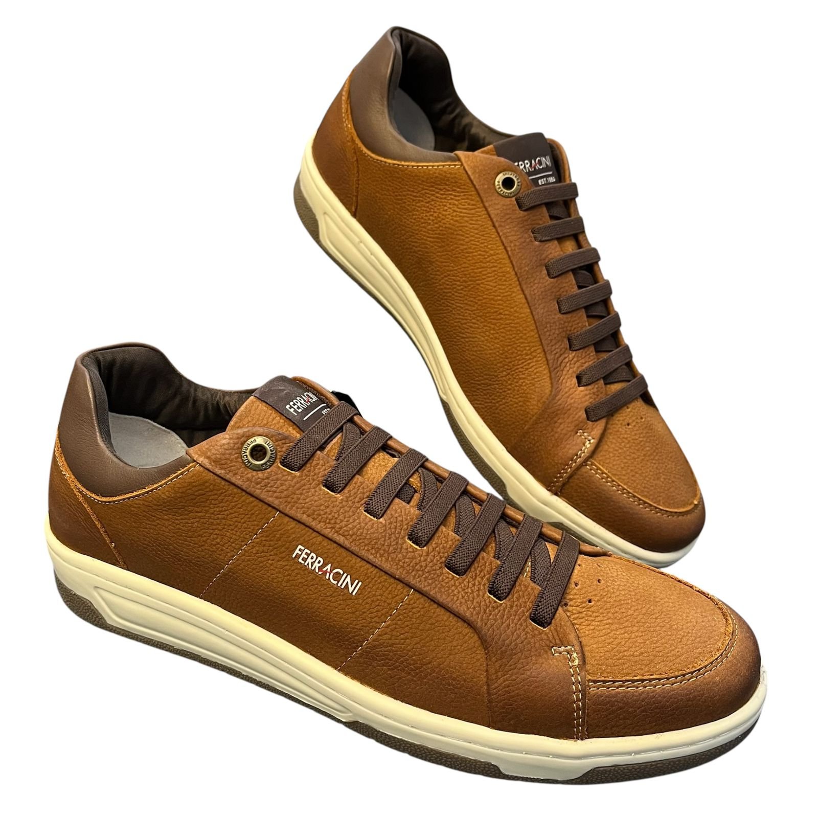 Sapatênis Ferracini VOX Em Couro 8050-617D Caramelo Marrom 3