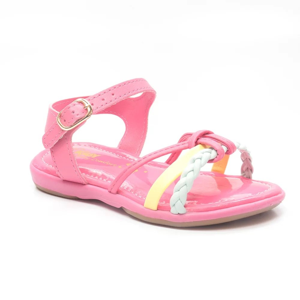 Sandália Infantil Menina Kidy Baby Equilíbrio Pink 0844-0591 Rosa 2