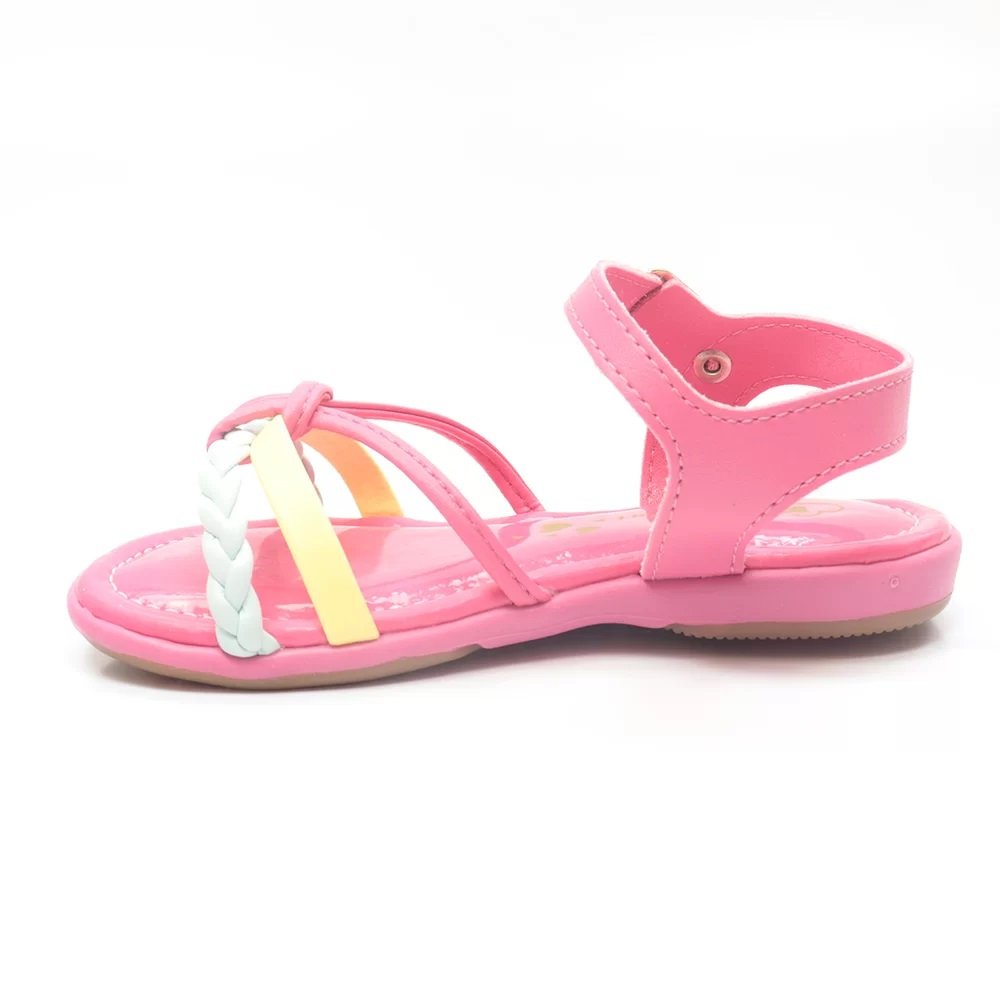 Sandália Infantil Menina Kidy Baby Equilíbrio Pink 0844-0591 Rosa 3