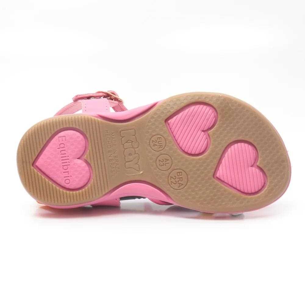 Sandália Infantil Menina Kidy Baby Equilíbrio Pink 0844-0591 Rosa 4