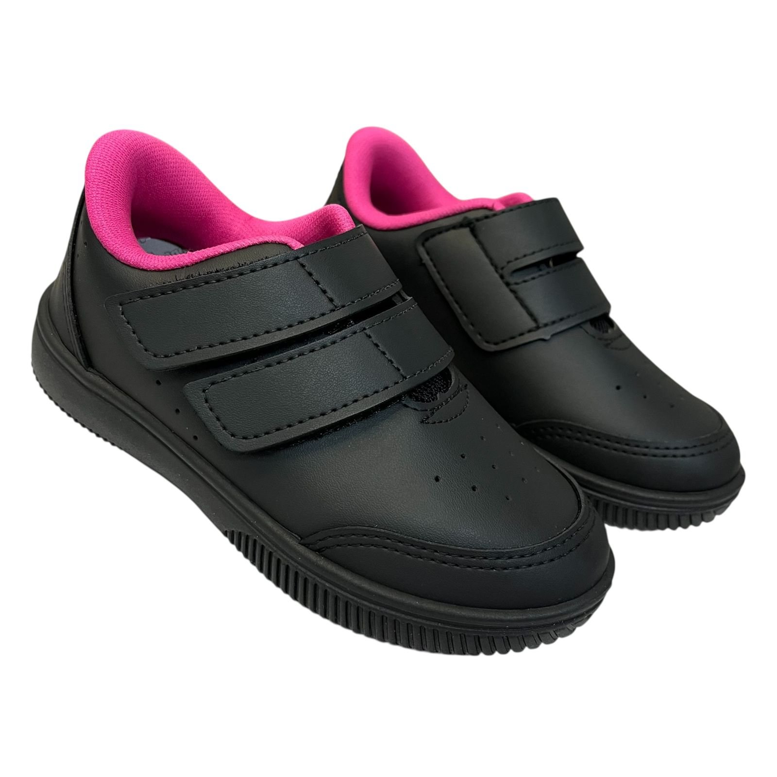 Tênis Infantil Kidy Usefull College Menina 087-1043-0306 Preto/Pink 3