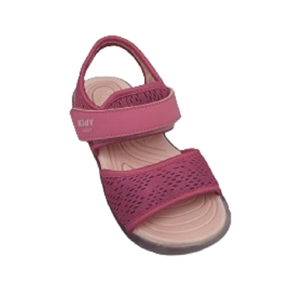 Sandália Infantil Meninas Kidy Wave Light Com Led 1027-4673 Rosa 2