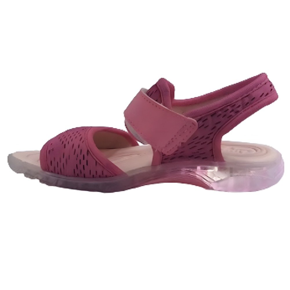 Sandália Infantil Meninas Kidy Wave Light Com Led 1027-4673 Rosa 3