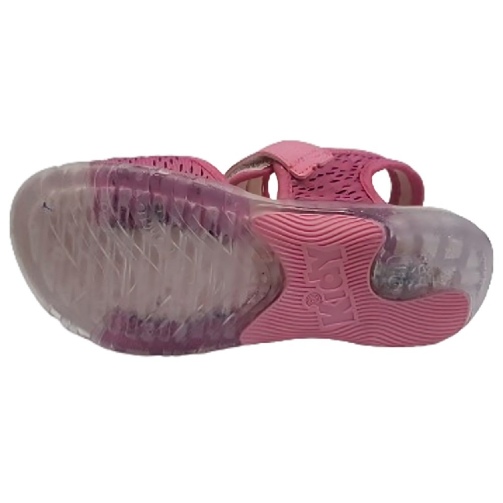 Sandália Infantil Meninas Kidy Wave Light Com Led 1027-4673 Rosa 4