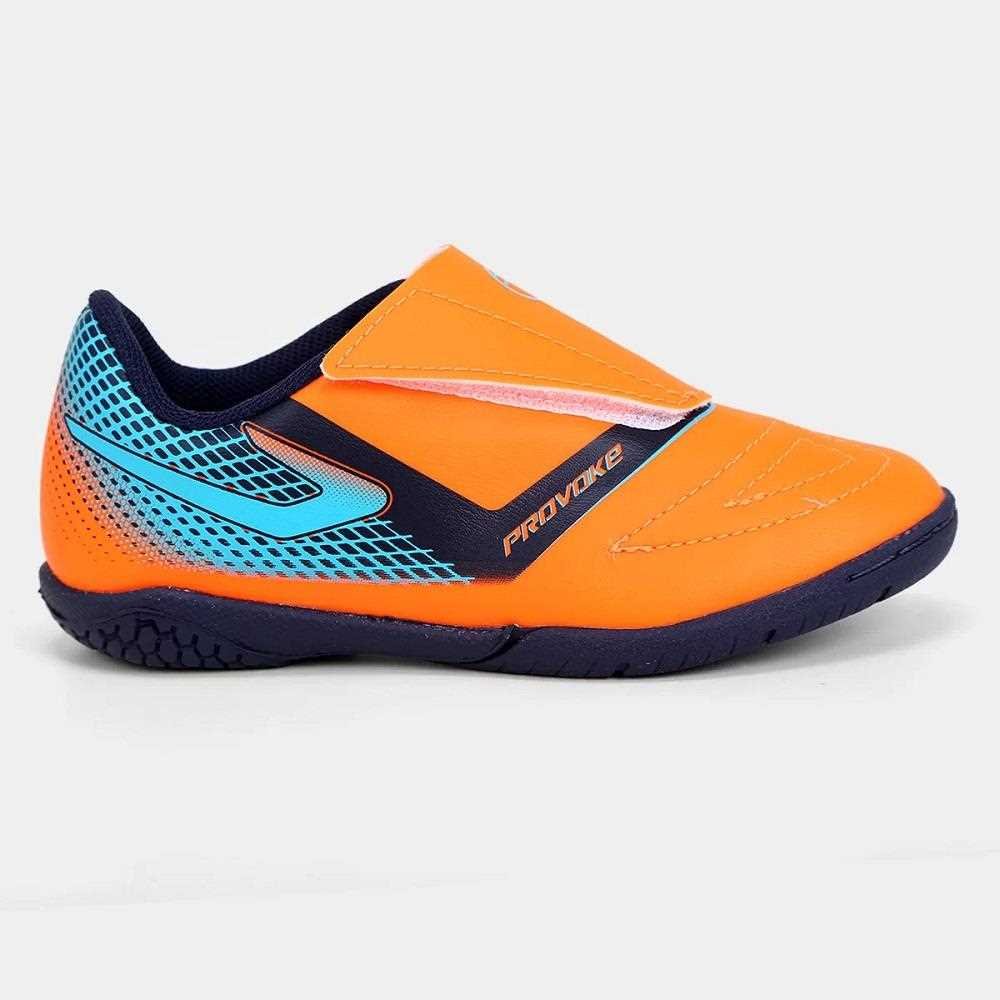 Chuteira Futsal Infantil Topper Provoke Laranja