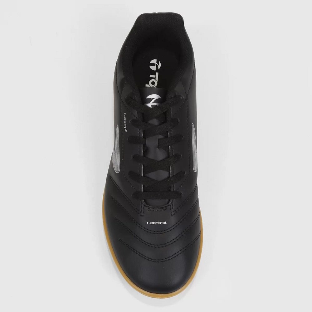 Chuteira Futsal Topper Cup VI Preto Preto/Prata 4