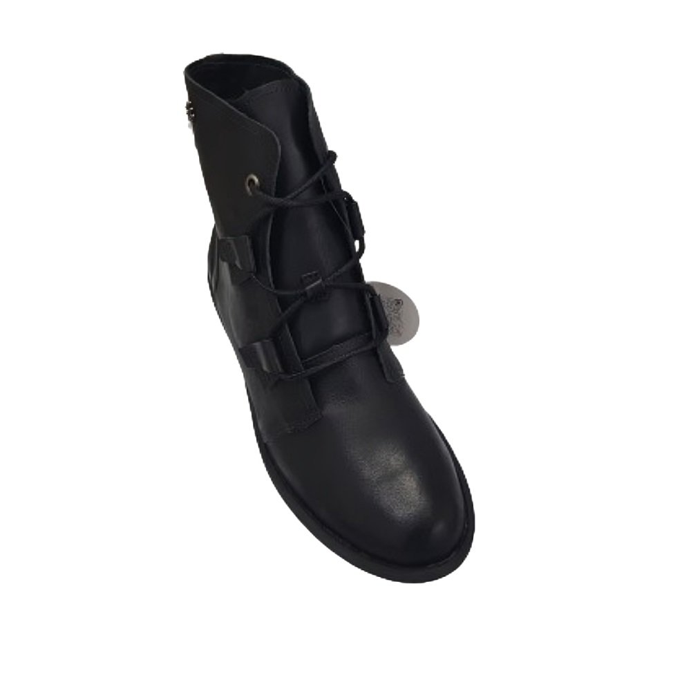 Bota Coturno Feminino New Face Em Couro 38453 Preto 2