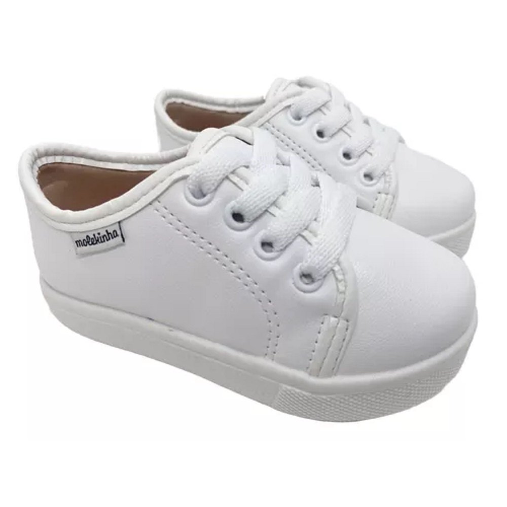Tênis Infantil Meninas Molekinha Napa 2118.569 Branco 2