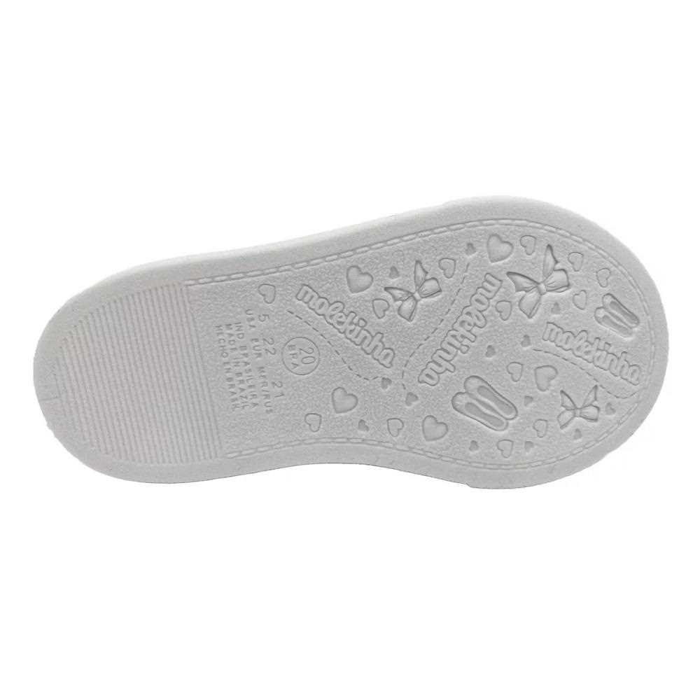 Tênis Infantil Meninas Molekinha Napa 2118.569 Branco 4
