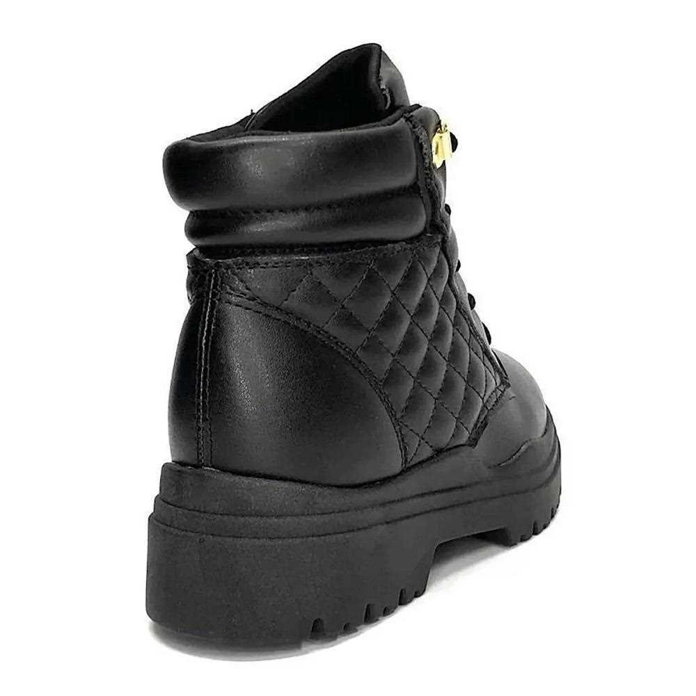 Bota Coturno Infantil Meninas Molekinha Napa 2179.201 Preto 4