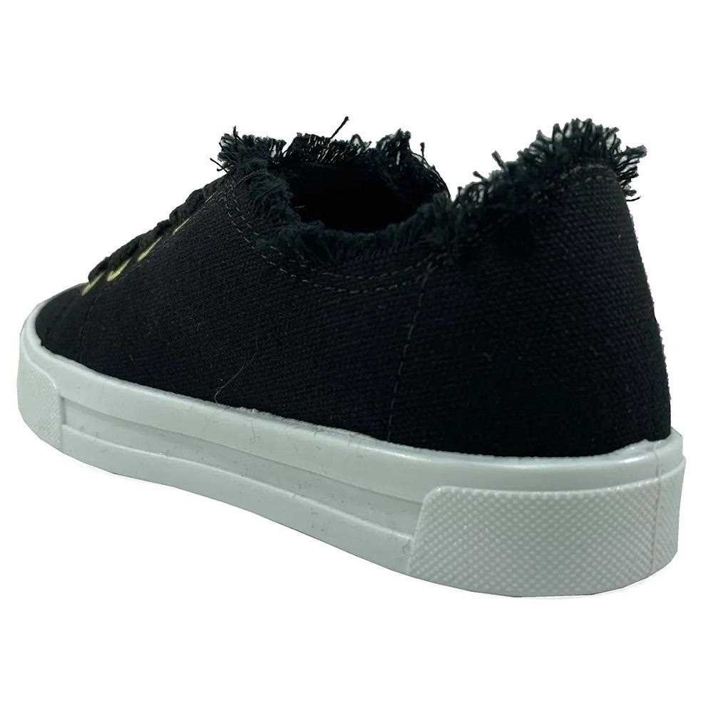 Tênis Infantil Meninas Molekinha Lona 2524.331 Preto 3