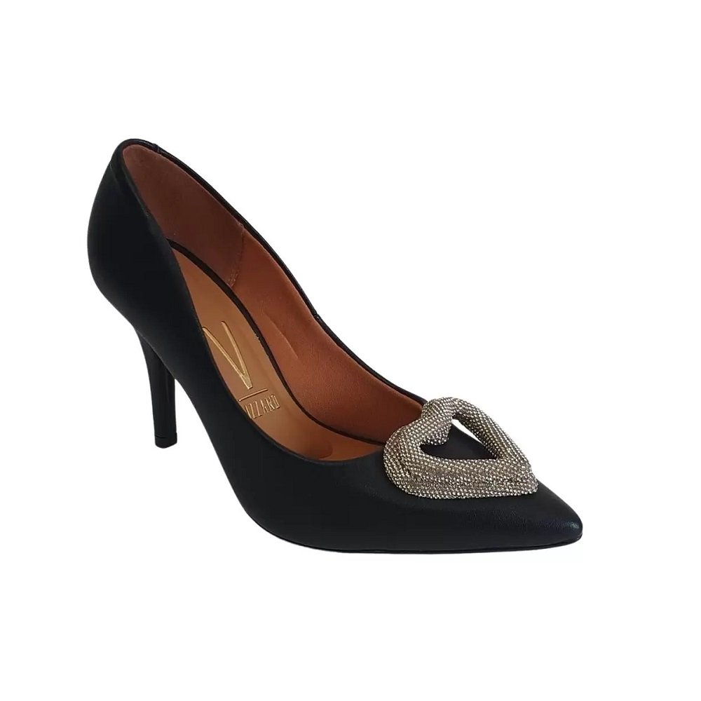 Sapato Scarpin Salto Fino Vizzano Napa Preto 1184.1178 Preto 2