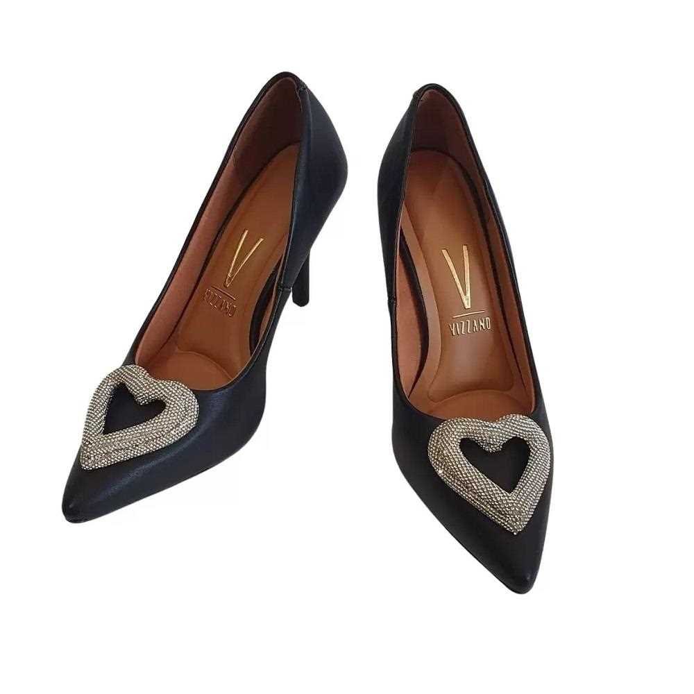 Sapato Scarpin Salto Fino Vizzano Napa Preto 1184.1178 Preto 4
