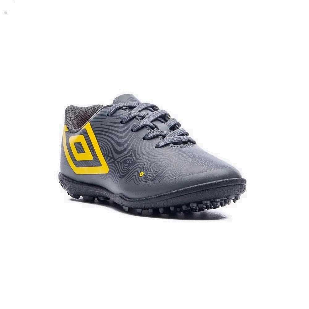 Chuteira Society Infantil Umbro Orbit Jr 1212468 Cinza 2