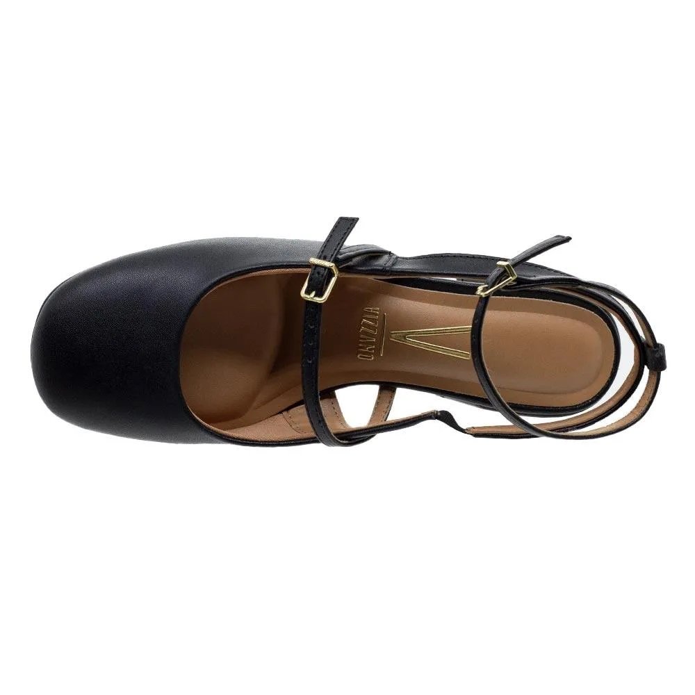 Sapato Feminino Slingback Vizzano Salto Bloco 1426.101 Preto 3