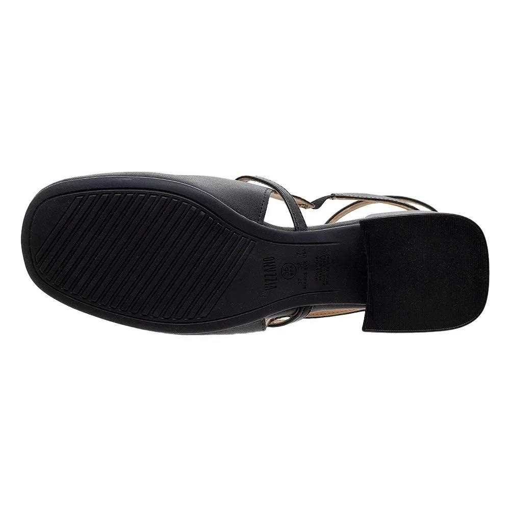 Sapato Feminino Slingback Vizzano Salto Bloco 1426.101 Preto 4
