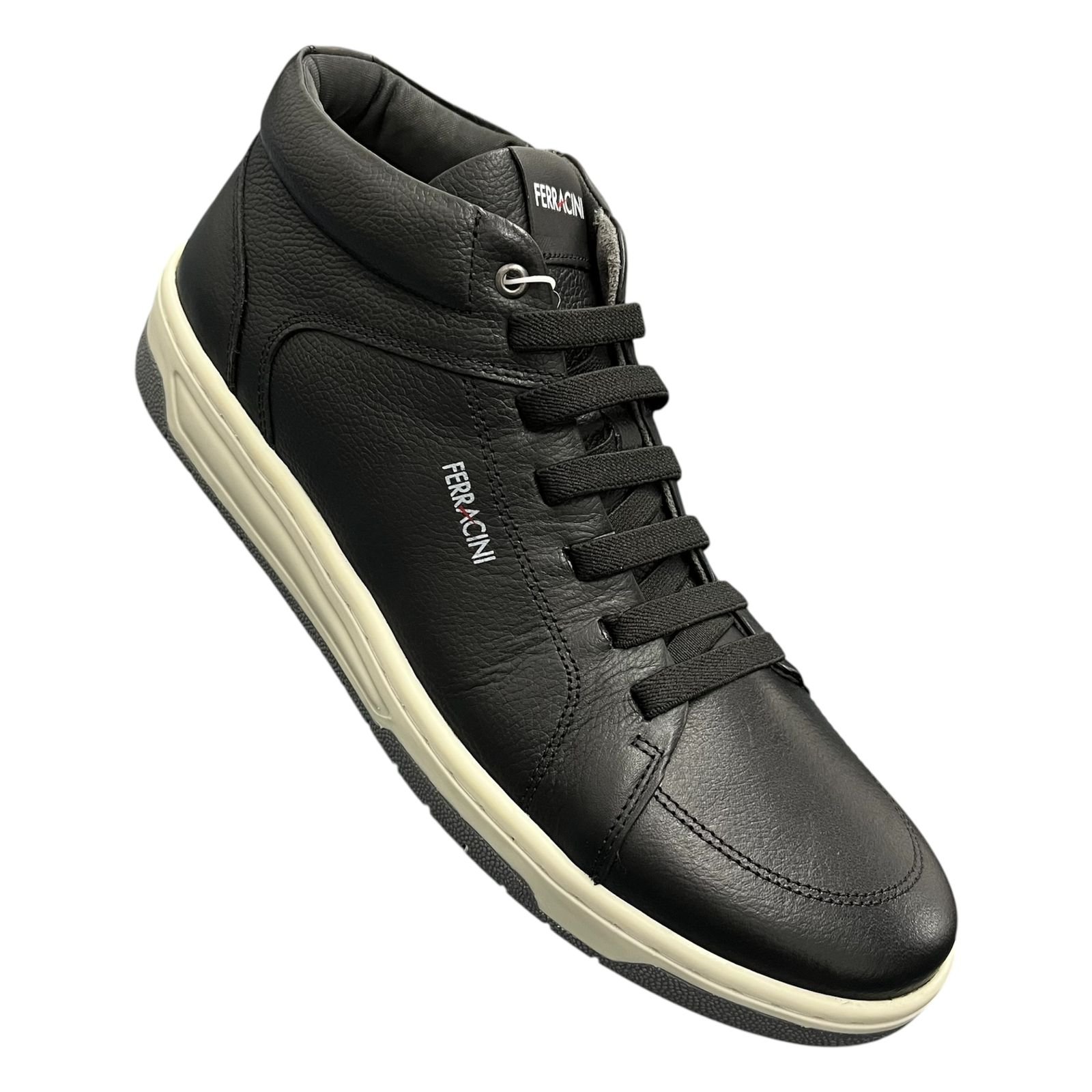 Sapatênis Abotinado Dubay Ferracini Em Couro Vox 8053-617A Preto 2