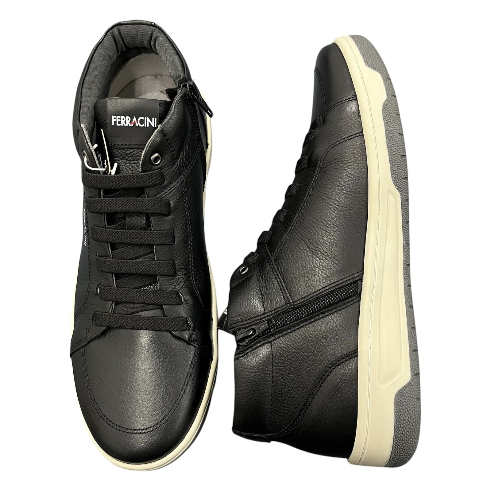 Sapatênis Abotinado Dubay Ferracini Em Couro Vox 8053-617A Preto 3