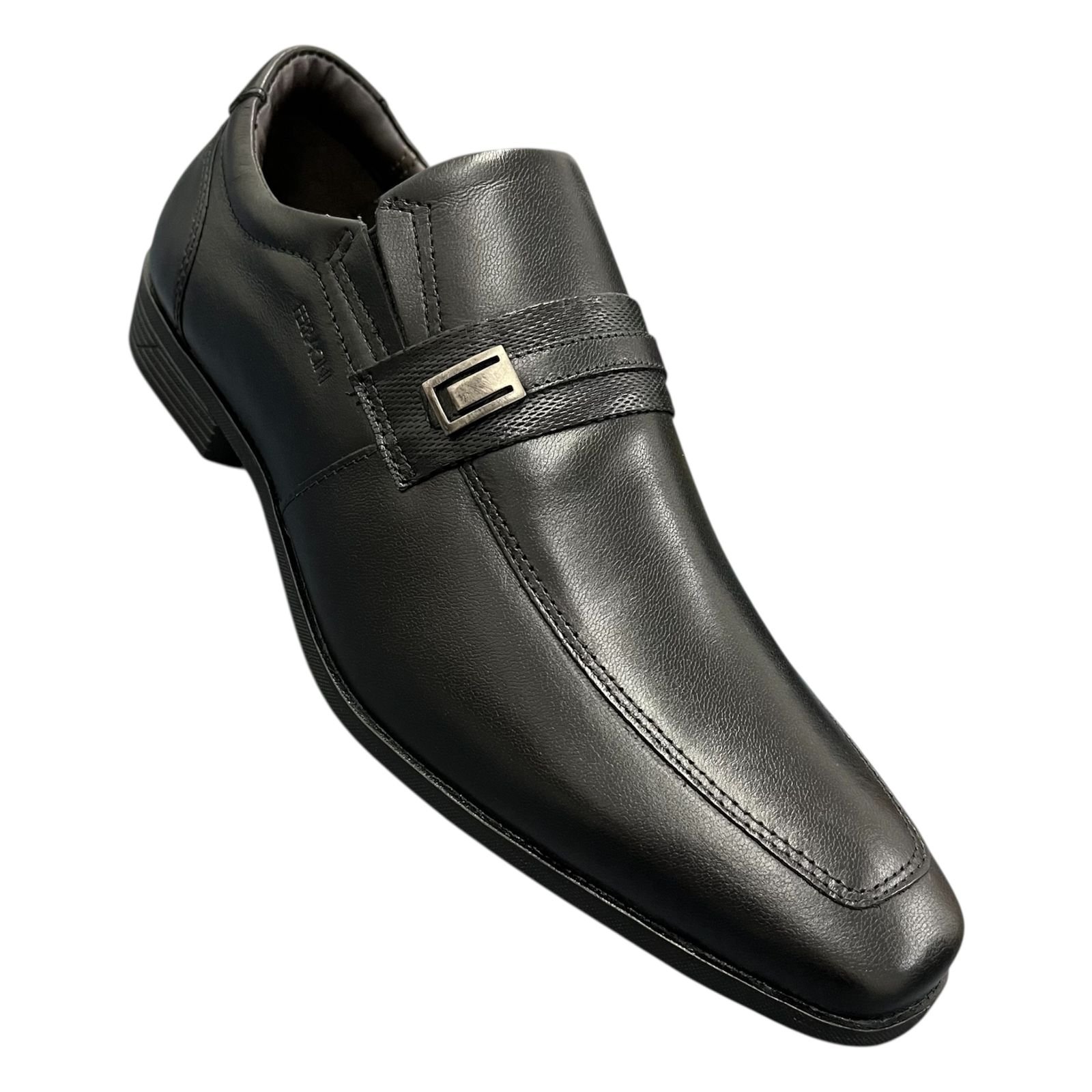 Sapato Social Masculino Ferracini Em Couro 4462-281G Preto 2