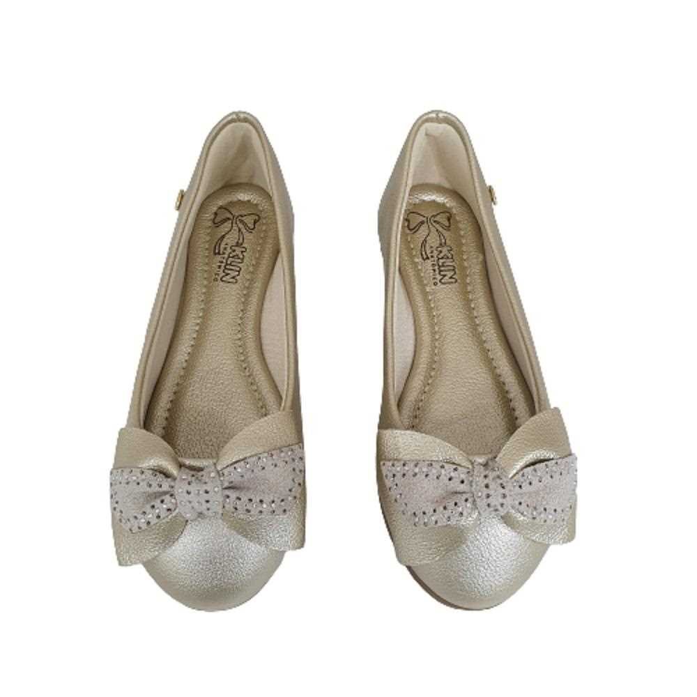 Sapatilha Infantil Klin Princesa 151163000 Dourado 2
