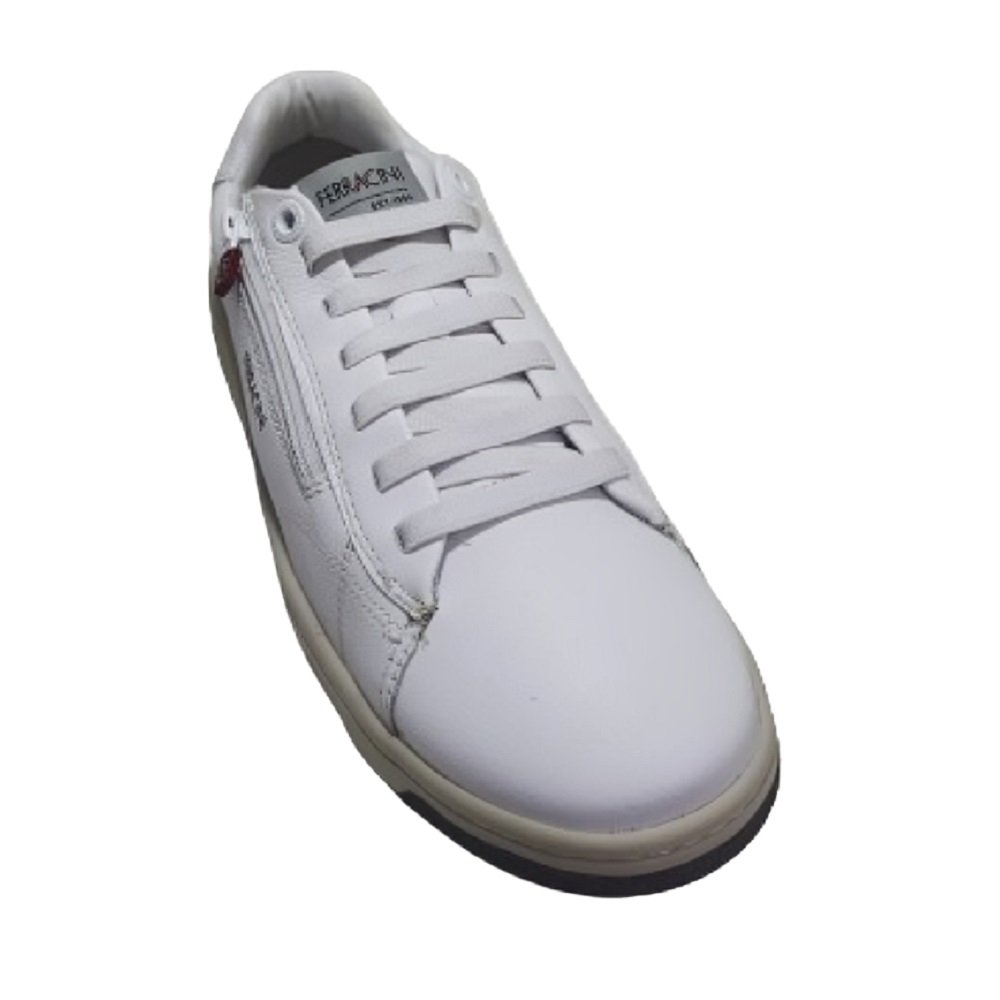 Sapatênis Masculino Ferracini Vox Em Couro 8052-617H Branco 2