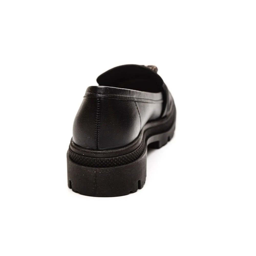 Sapato Mocassim Feminino Moleca Tratorado 5775.107 Preto 3