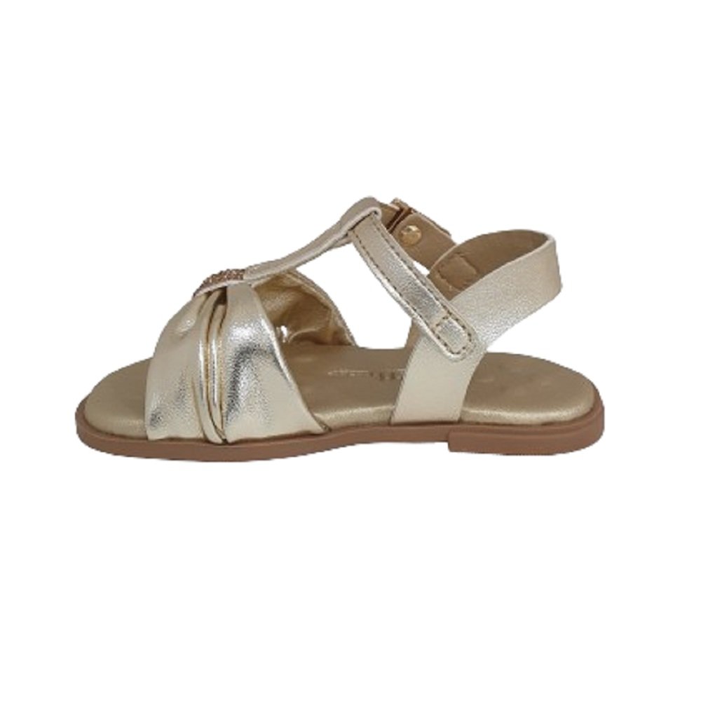 Sandália Infantil Meninas Bibi Shine Mini 1233015 Dourado 4