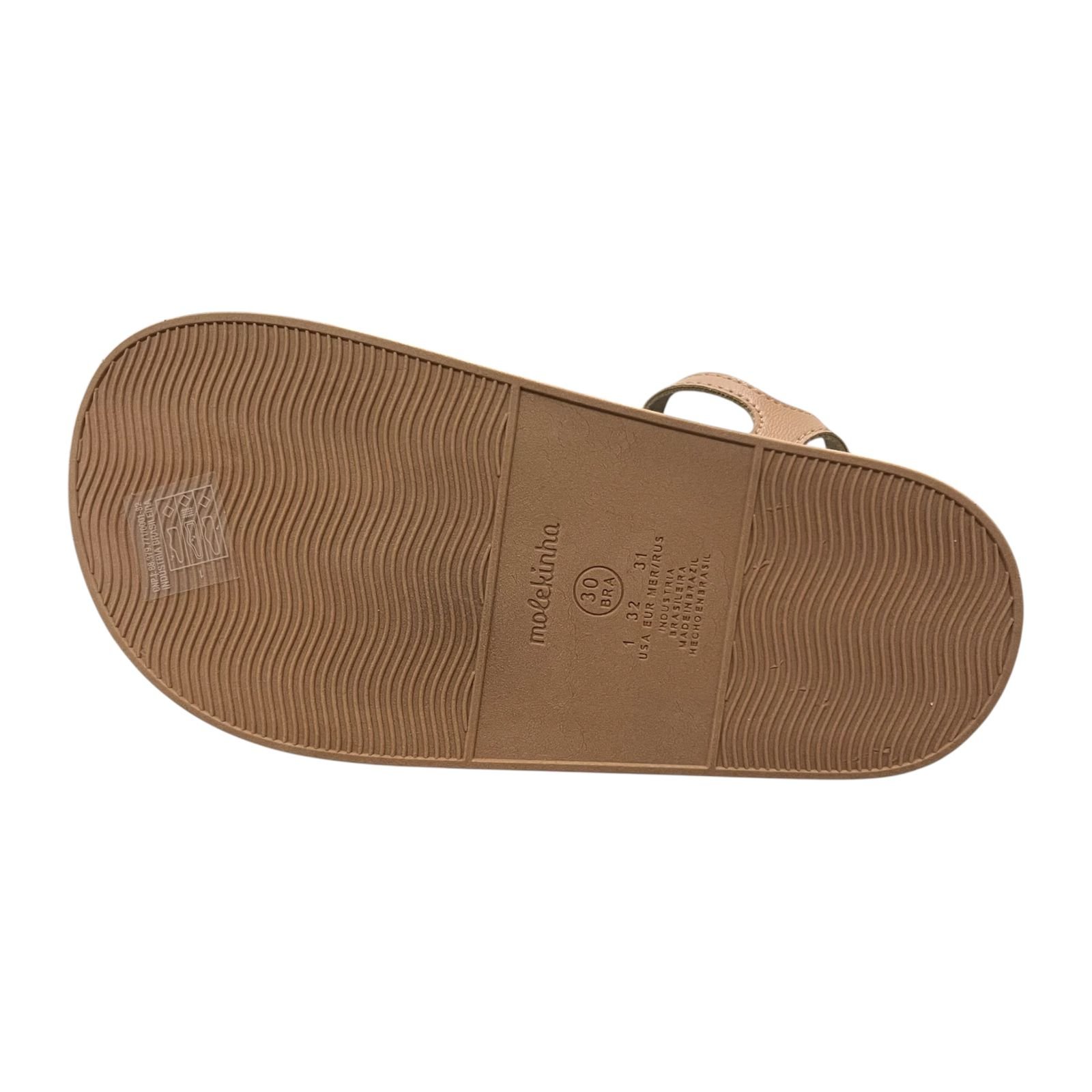 Sandália Papete Molekinha 2358.106 Nude 4