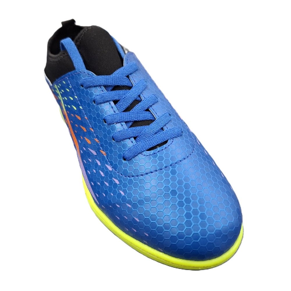 Chuteira Society Infantil Molekinho Amarelo Neon 2819.107 Azul 2