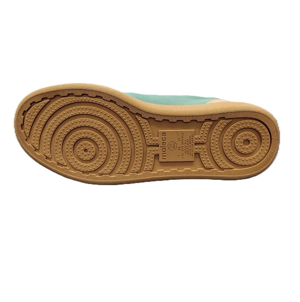 Tênis Casual Feminino Moleca Nobuck Preto 5816.101 Verde 3