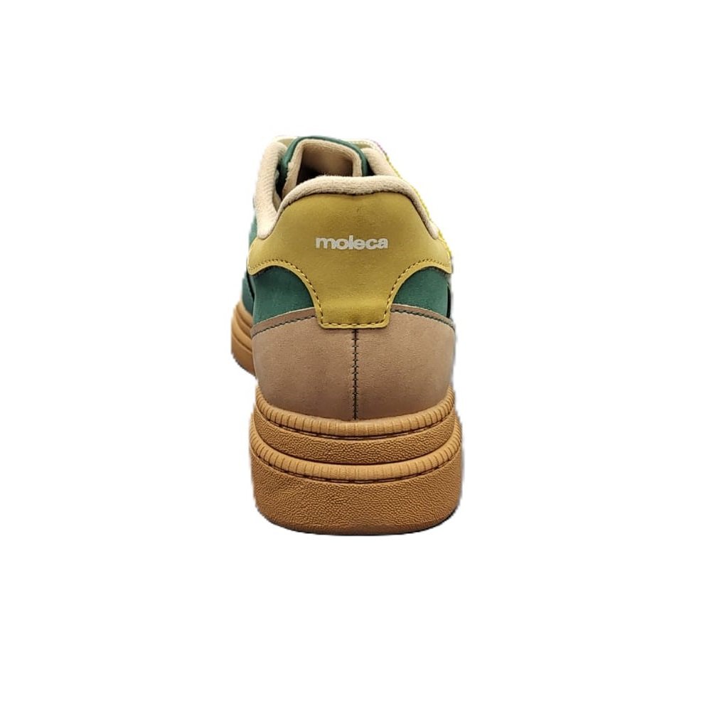 Tênis Casual Feminino Moleca Nobuck Preto 5816.101 Verde 5