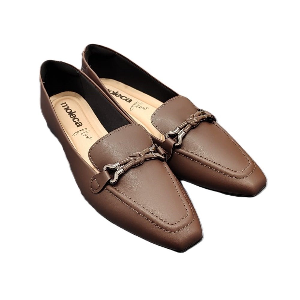 Sapatilha Feminina Moleca Napa 5821.101 Marrom 4