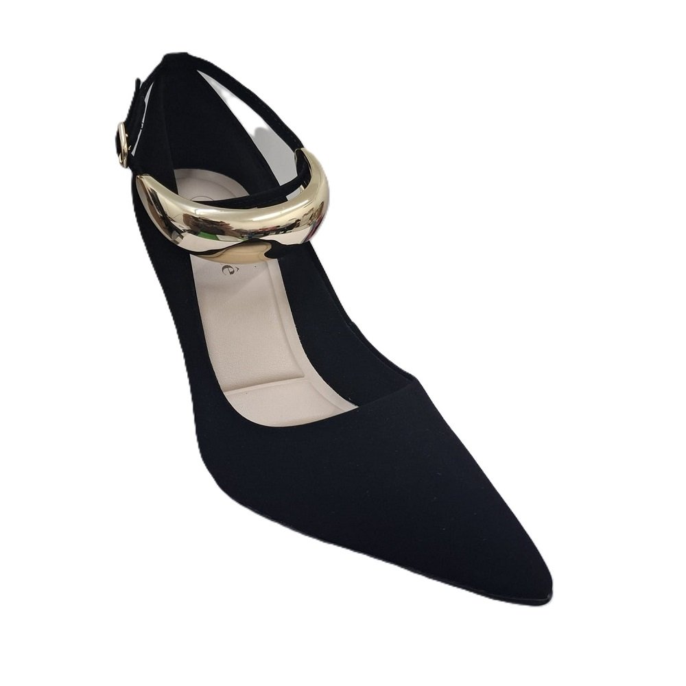 Sapato Scarpin Bebecê Nobuck T9430-245 Preto 2