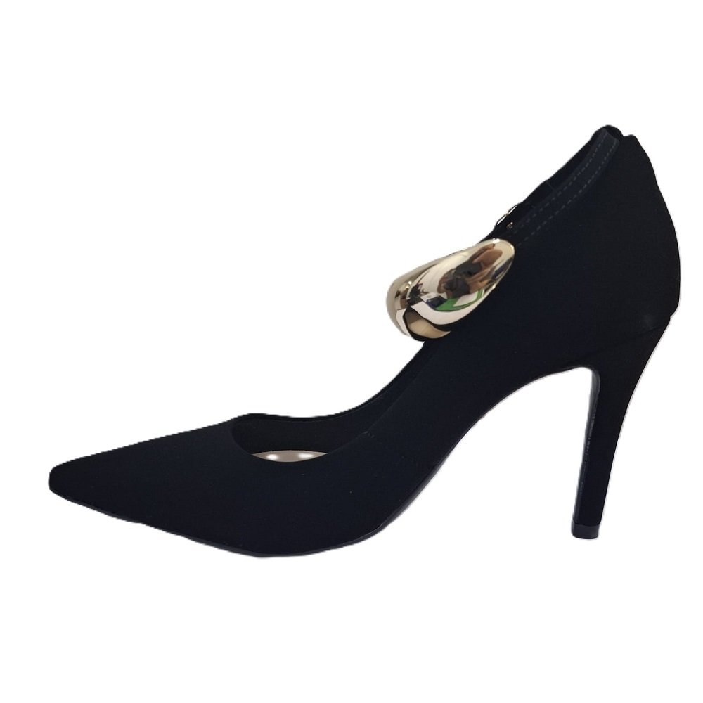 Sapato Scarpin Bebecê Nobuck T9430-245 Preto 5