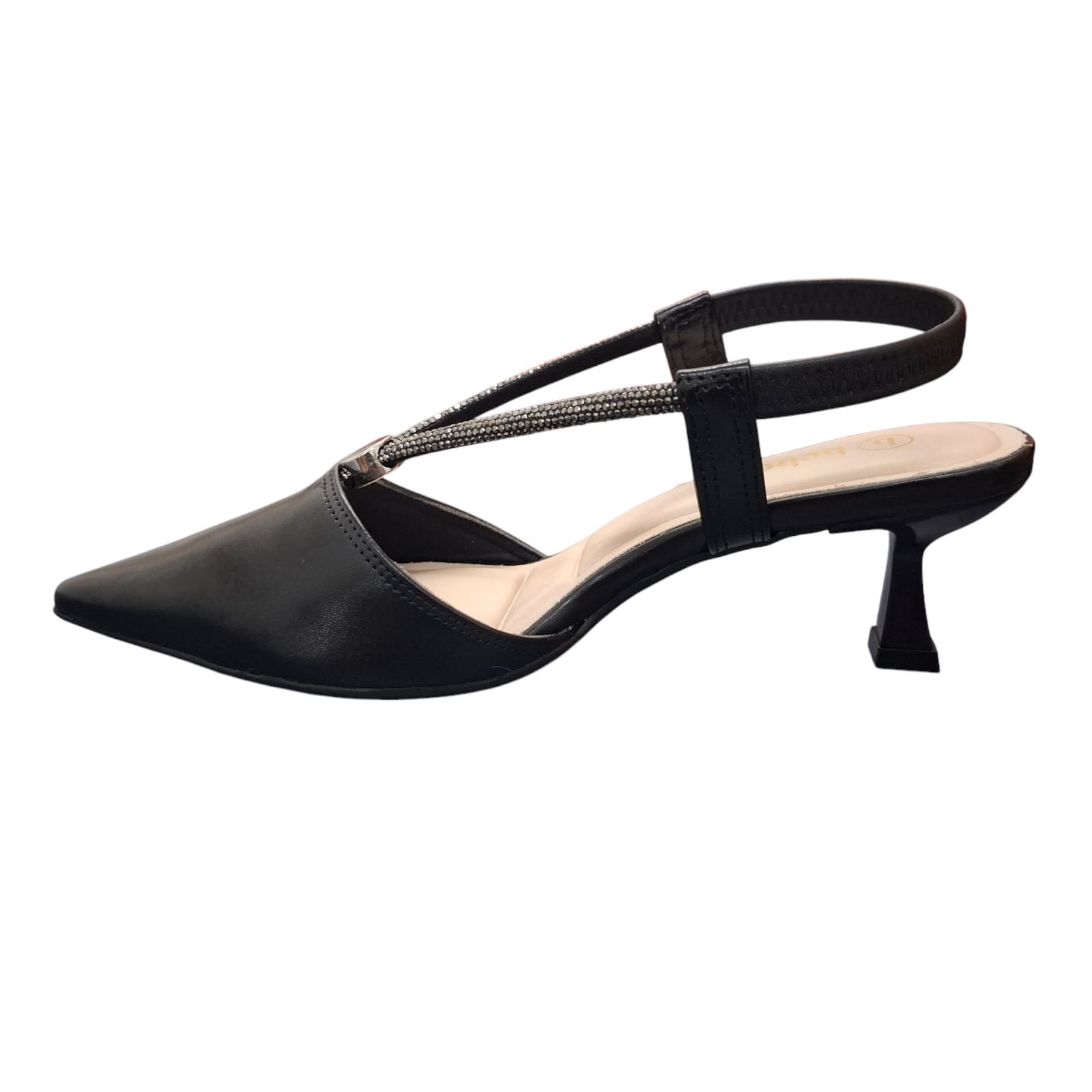 Sapato Scarpin Bebecê Napa Nude T3814-334 Preto 3