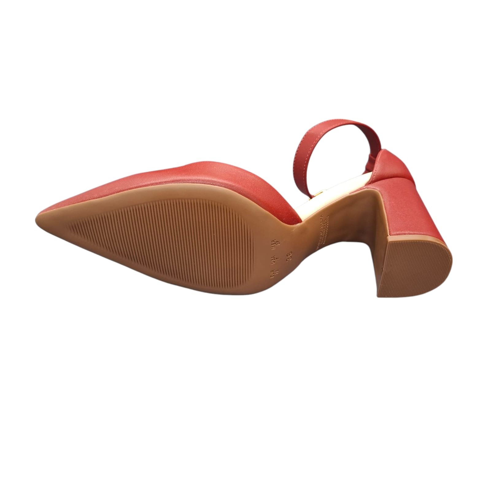 Sapato Scarpin Bebecê Salto Bloco T7021-197 Black Vermelho 4