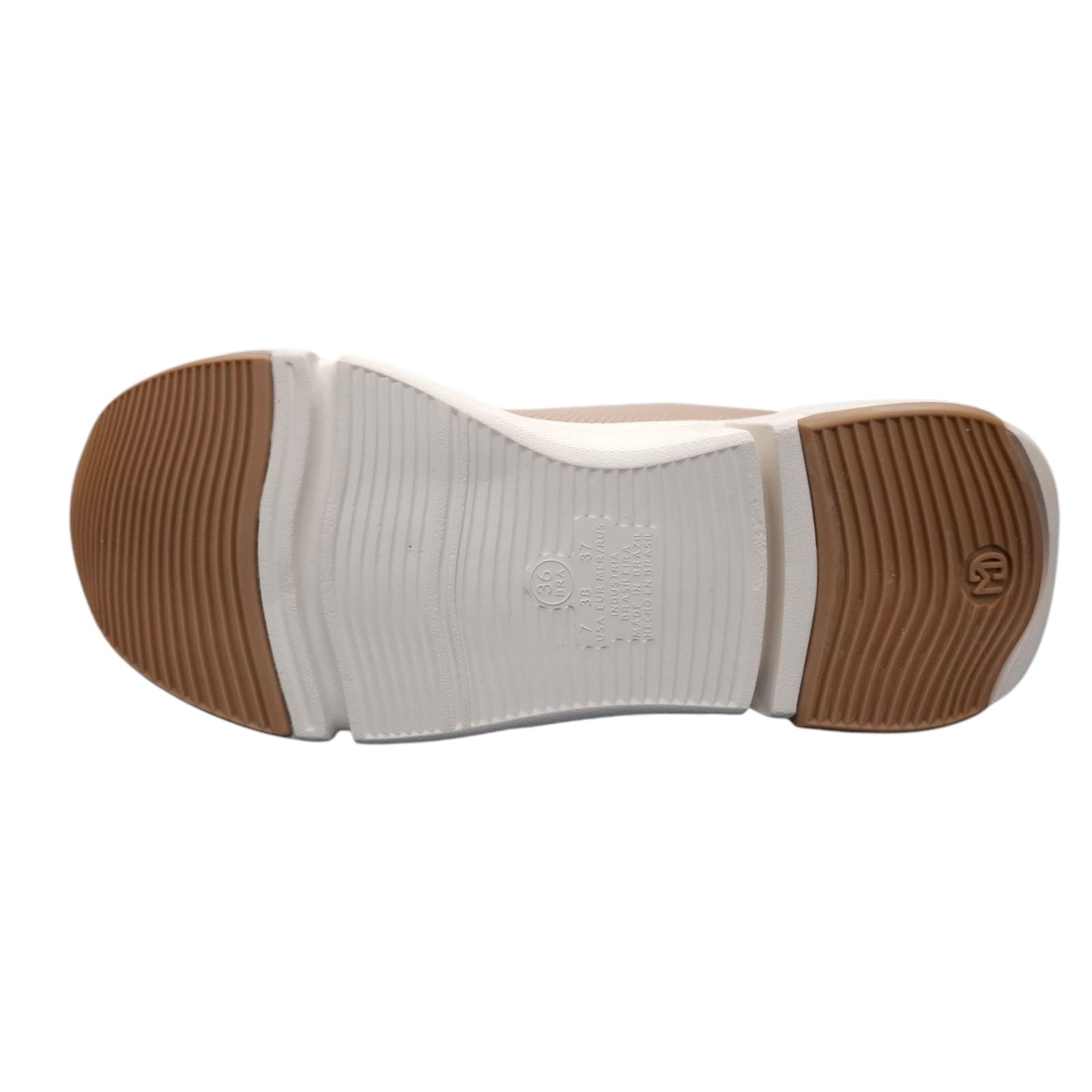 Tênis Casual Feminino Modare Ultraconforto 7401.103 Bege/Dourado 3