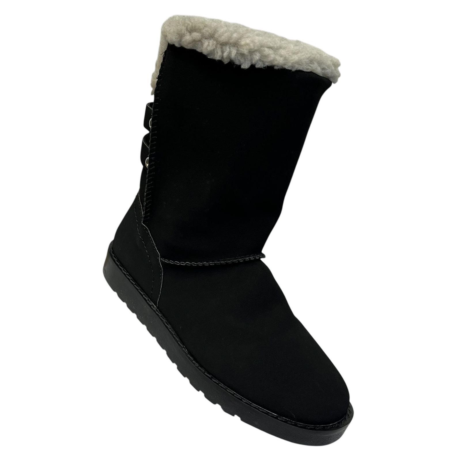 Bota Infantil Cano Médio Mooncity Com Pelo 79802 Preto 2