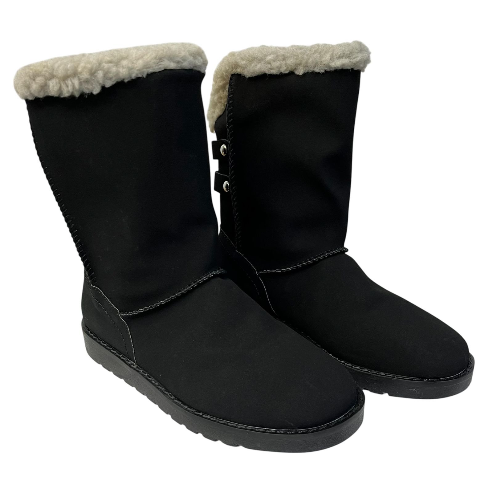 Bota Infantil Cano Médio Mooncity Com Pelo 79802 Preto 3