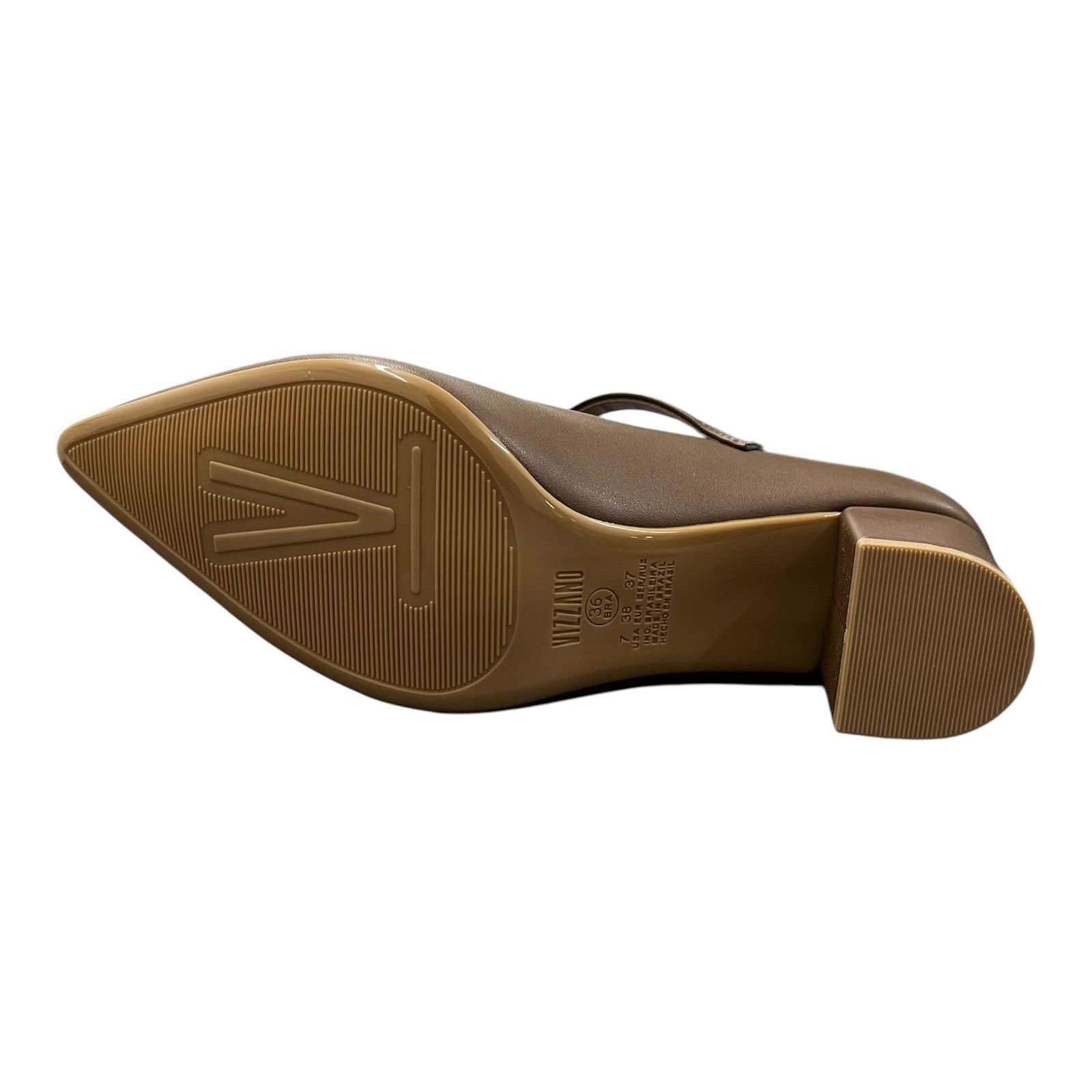 Sapato Scarpin Vizzano Salto Bloco 1290.532 Marrom 3