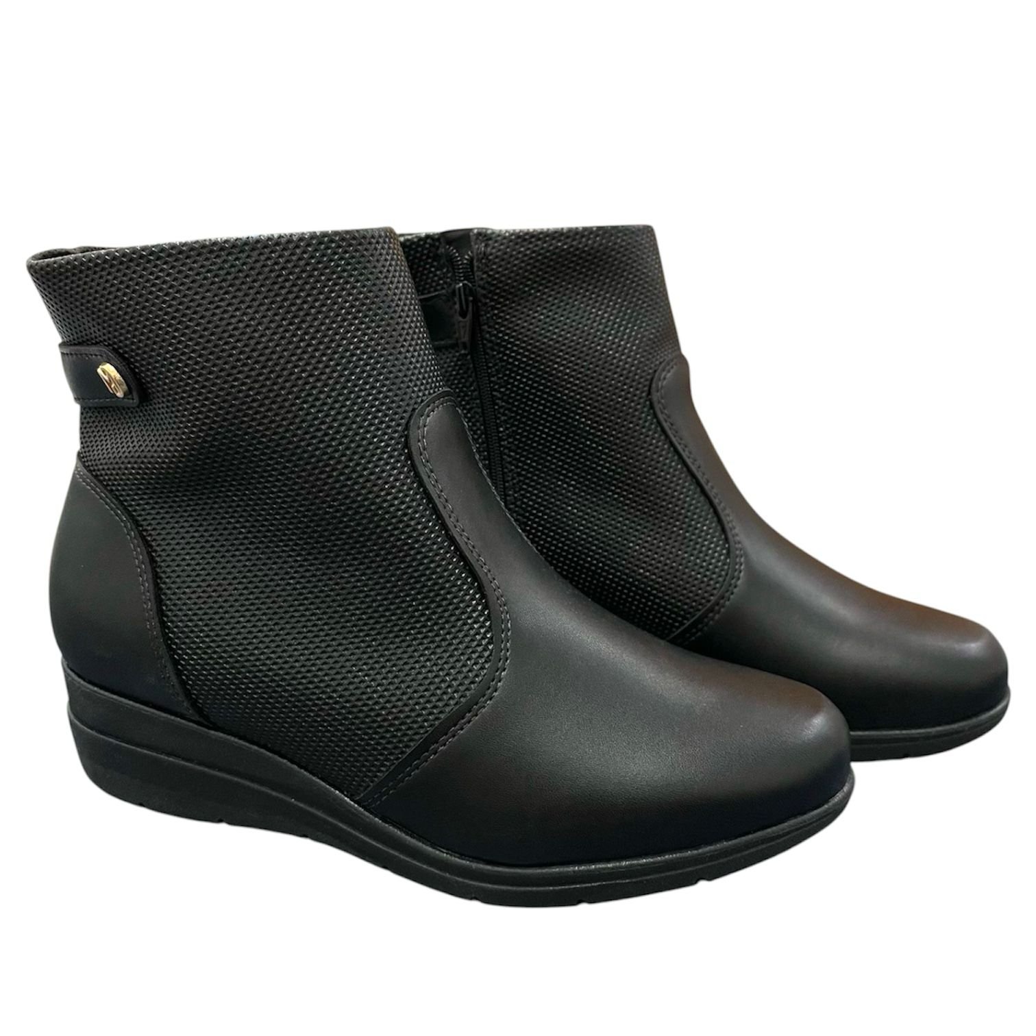 Bota Feminina Anabela Modare Ultra Conforto 7085.100 Preto 5