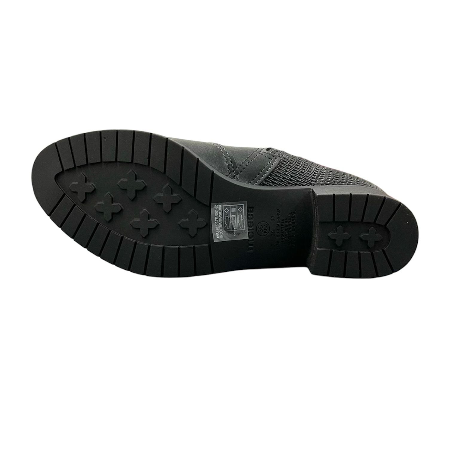 Bota Feminino Moleca Salto Bloco Napa 5346.103 Preto 3