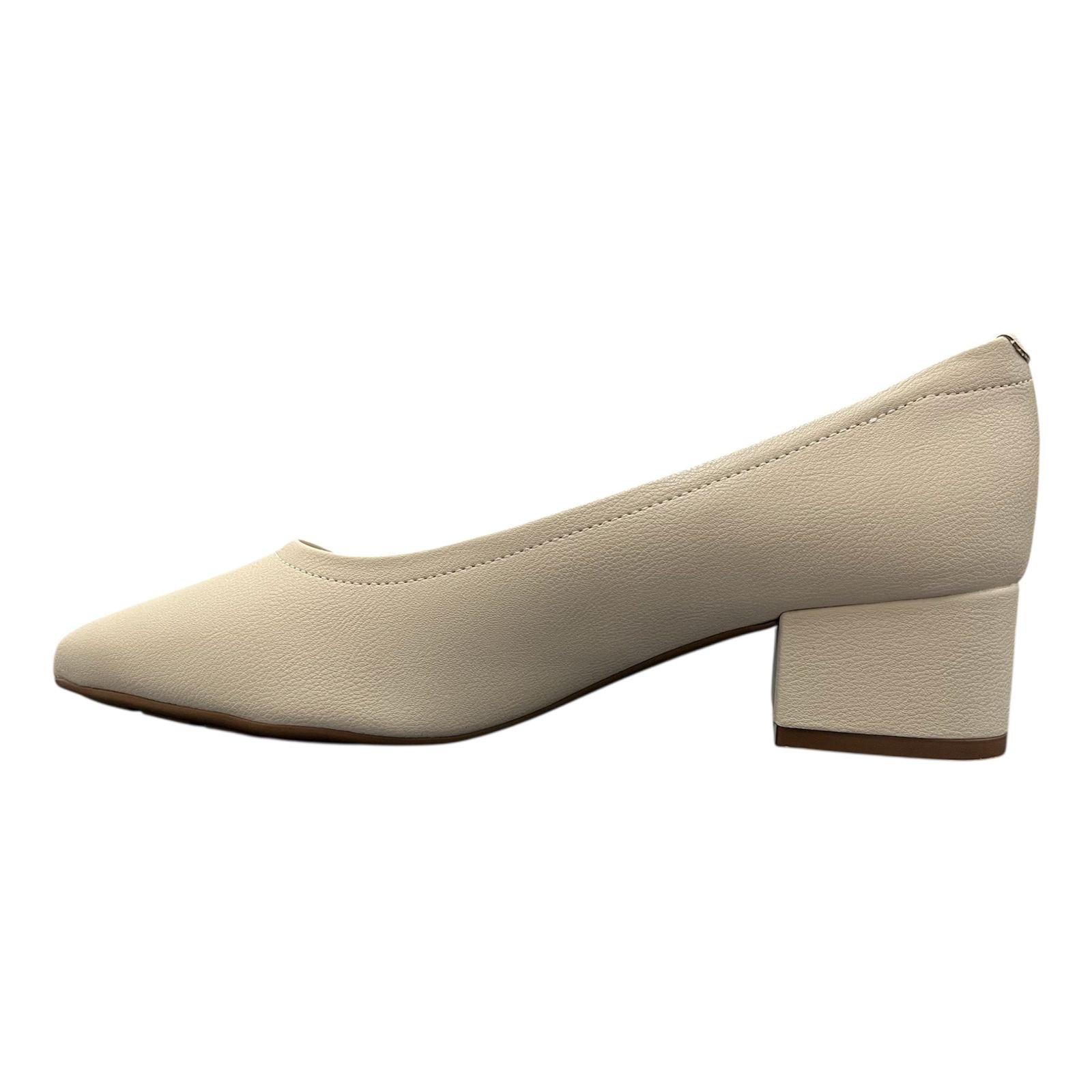 Sapato Scarpin Modare Salto Bloco Baixo 7340.123 Creme 5
