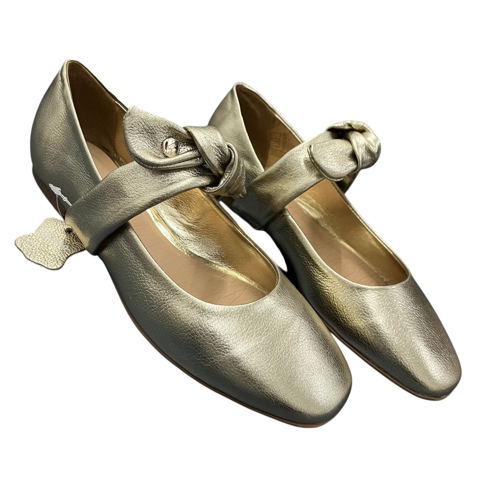 Sapatilha Boneca Couro Bottero 361615-1 Dourado 4