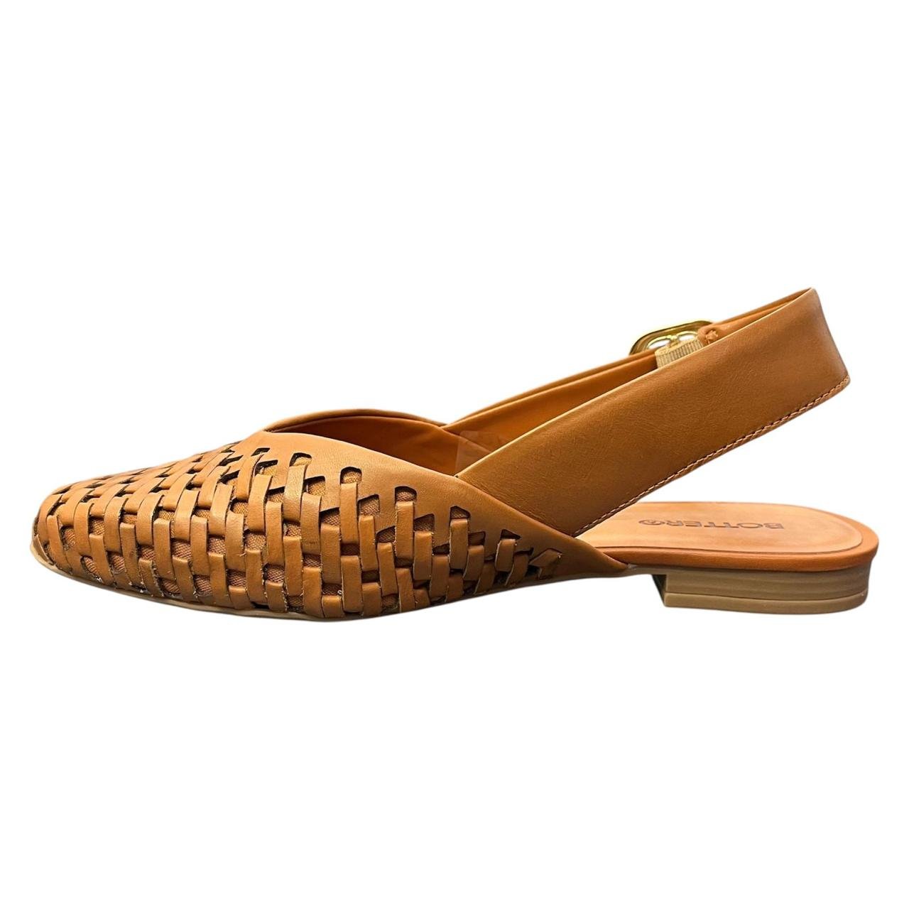 Sapatilha Slingback Bottero 369904 Conhaque Caramelo 3