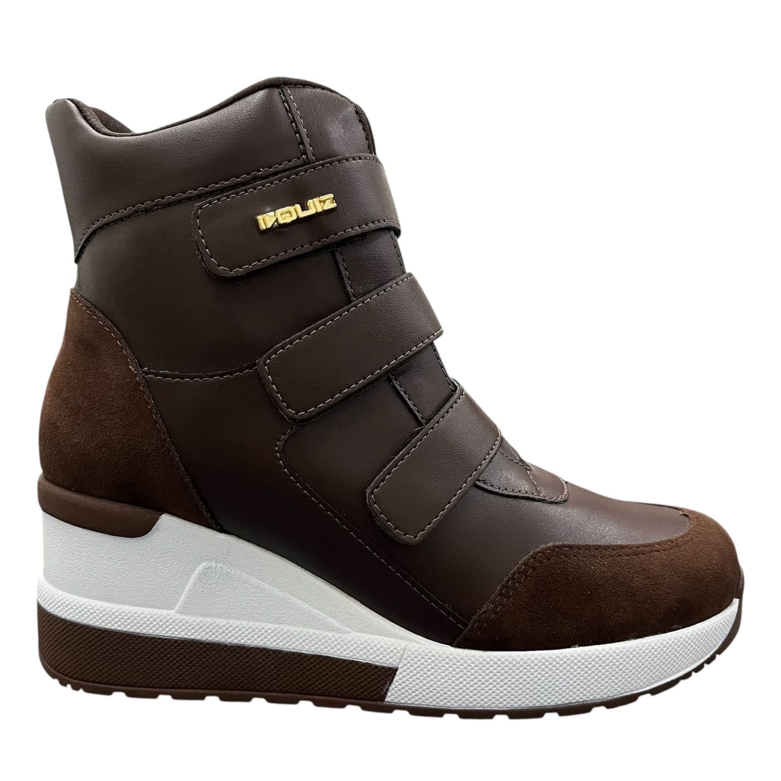 Tênis Abotinado Sneaker Quiz Feminino 69-1852-26 Marrom