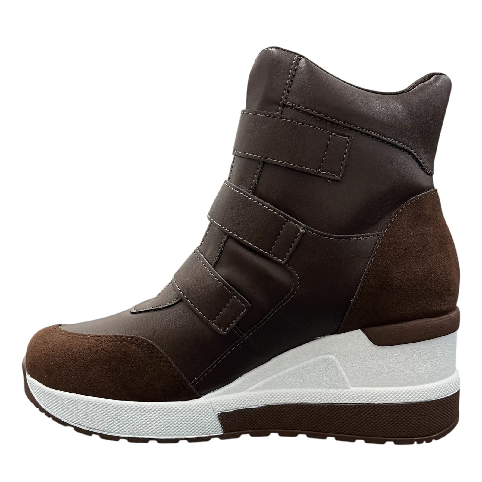 Tênis Abotinado Sneaker Quiz Feminino 69-1852-26 Marrom Cacau 3
