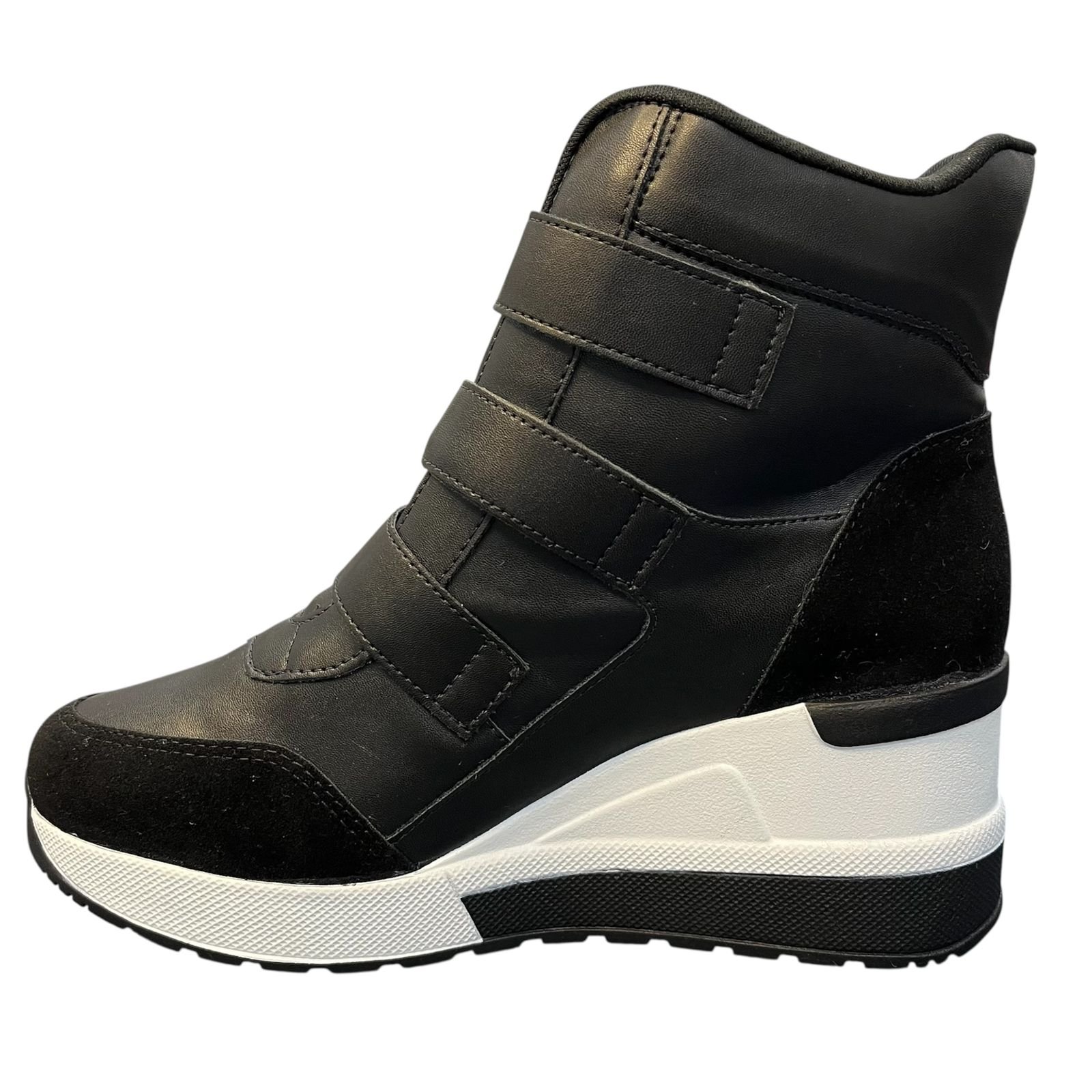 Tênis Abotinado Sneaker Quiz Feminino 69-1852-26 Marrom Preto 5
