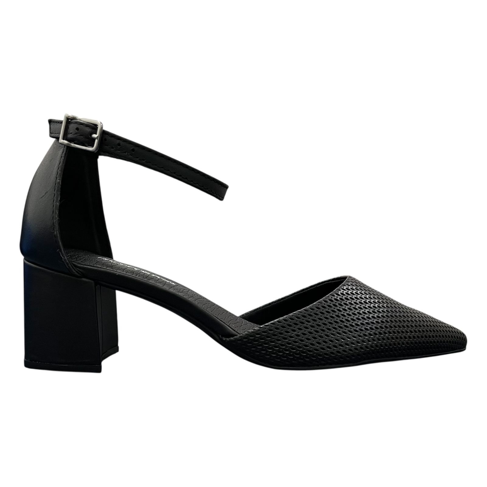 Sapato Salto Bloco Bottero Em Couro 354902