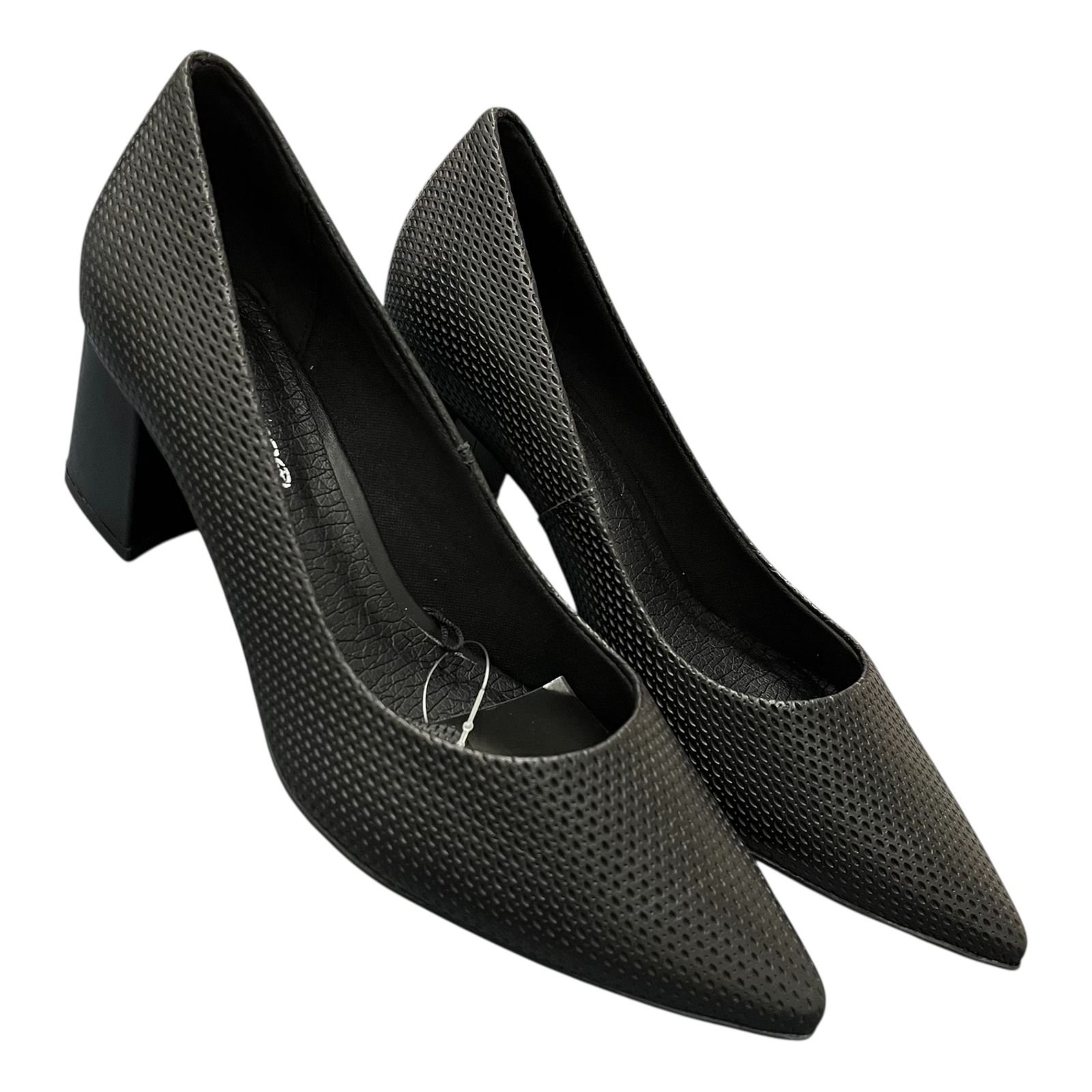 Sapato Scarpin Bottero Em Couro Salto Bloco 354901 Preto 3